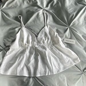 Linen Babydoll tank